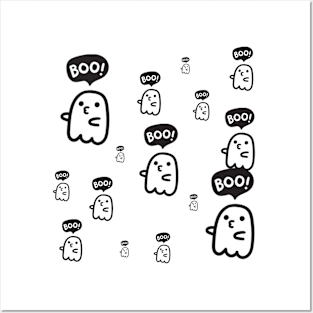 Boo !! Posters and Art